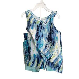 Girl's 7-8 Athletic AVIA 2 Pc. Razorback Top & Matching Biker Shorts #M